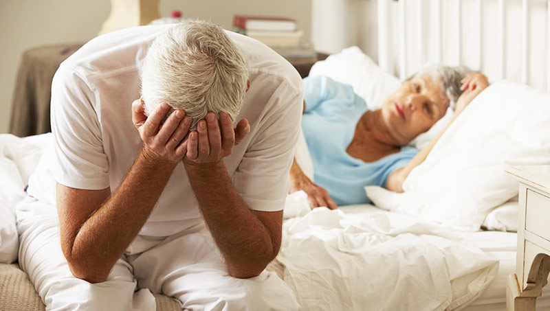 diabetic man suffering with impotency